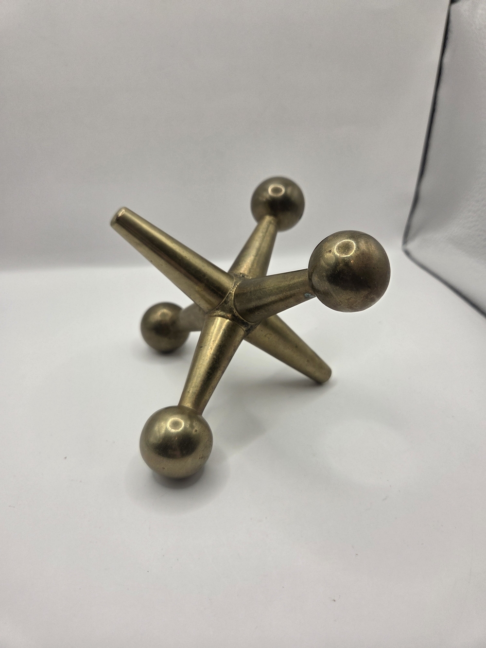 Vintage Brass Jack Decorative Sculpture Paperweight Heavy